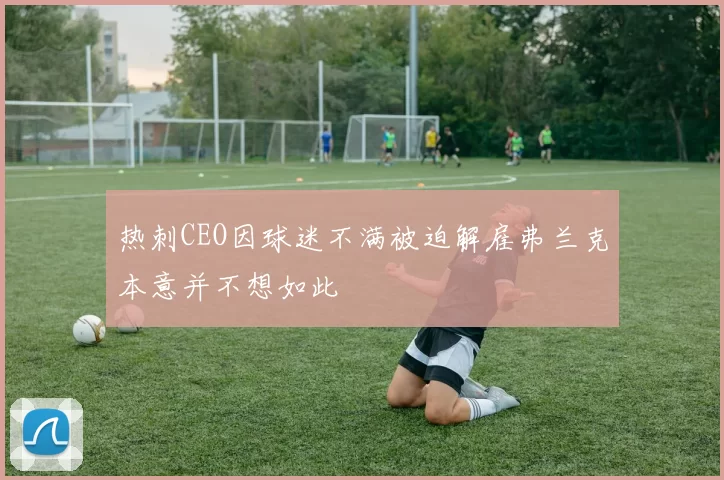 热刺CEO因球迷不满被迫解雇弗兰克本意并不想如此